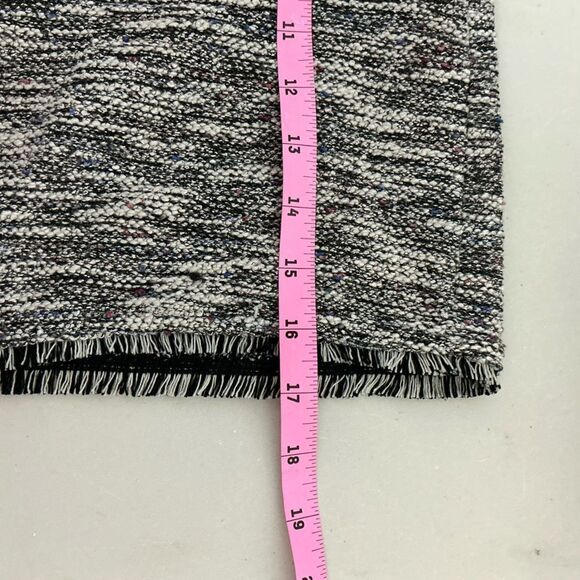 LOFT Tweed Fringe Mini Skirt Women with a bit of color size S - Picture 7 of 7